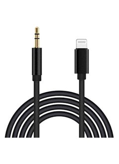 Buy Lightning to 3.5 mm Aux Cable iPhone - 3.5mm Headphones Jack Adapter, Male Aux Stereo Audio Cable for iPhone in UAE