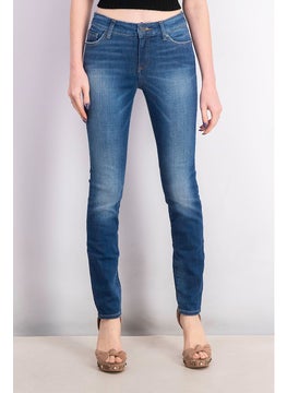 اشتري Women Super Skinny Fit Wash Non Stretchable Jeans, Blue Wash في السعودية