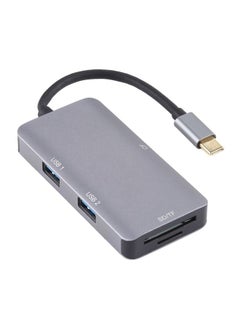 Buy 5 In 1 Dual USB 3.0 + CF + TF + SD Multi-function USB-C OTG Card Reader in Saudi Arabia