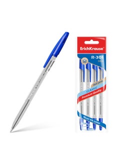 Buy Ballpoint pen R-301 Classic Stick 1.0, ink color: blue (polybag 4 pcs.) in UAE
