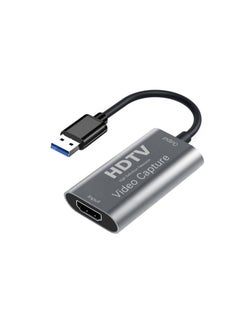 اشتري HDTV Video Capture Card HDMI to USB for Game Video Live PS4/XBox/Switch OBS live recording,Output 1080P@60Hz في السعودية