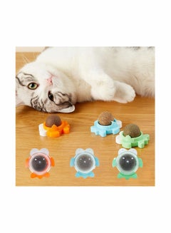 Buy Catnip Wall Ball, 3-Piece Cat Toys, Edible Cat Licking Toy, Cat Chew Toy, Teeth Cleaning Cat Bite Toy, Rotatable Indoor Cat Toy, Cat Wall Decoration in Saudi Arabia