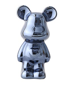 Buy Ceramic Bear Bank - Bearbrick, KAWS, Coin Bank for Girls and Boys - Cute Bear Decoration - Modern Decor, Hypebeast Room Decor - Gifts for Birthdays - Black in Saudi Arabia