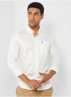 Buy Men Beige Relaxed Casual Sustainable Shirt in Saudi Arabia