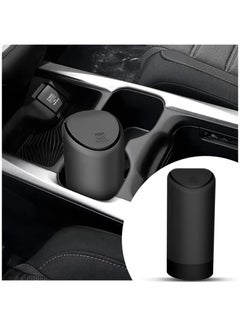 Buy Car Trash Can with Lid Mini Silicone Auto Garbage Container Waterproof Leakproof Portable Vehicle Trash Dustbin Mini Garbage Bin for Automotive Car Home Office Kitchen in Saudi Arabia