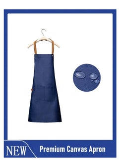 Buy Light Luxury Halter Neck Apron with Pockets Women Apron, Canvas Chef Apron for Kitchen, Cooking, BBQ in Saudi Arabia