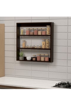 Buy Wooden Twist Big Wooden Kitchen Wall Shelf Rack Multi-Function Shelf in UAE