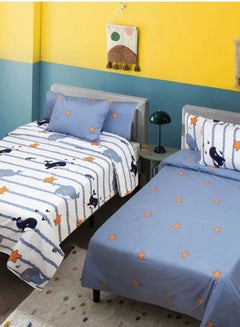 اشتري 2 sets of SINGLE plus size  pure cotton bedsheet في مصر