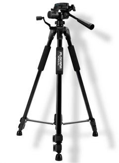 Buy Professional Adjustable 50 Inch Tripod Photography Stand for Phone Cameras with Bluetooth Remote Control and Clip in Saudi Arabia