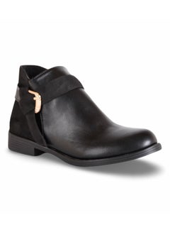 Buy Ankle Boot Suede&Leather-Black in Egypt