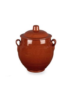 اشتري Terracotta Big Clay Jar With Handles 800 ml, Brown, Spain في الامارات