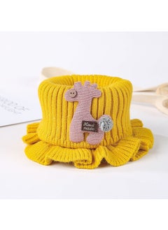 Buy Kids Knitted Scarf Winter Warm NeckwearGinger yellow Ginger yellow in Saudi Arabia