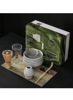 Buy Japanese Matcha Tea Set 7Pcs, Matcha Whisk Set, Include Matcha Bowl,Bamboo Matcha Whisk (chasen), Scoop (Chashaku), Whisk Holder,Stainless Steel Tea Sifter,Tea Making Kit in Saudi Arabia