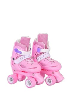 Buy Roller Skates Children's Double-row Four-wheel Single-shoe Roller Skates for Toddlers,Children,Youth, Teenagers in Saudi Arabia