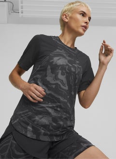 Buy Run Graphic Printed Short Sleeve Running T-Shirt in UAE