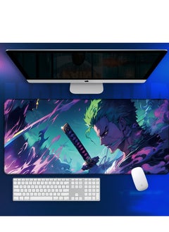 Buy Anime One Piece Mouse Pad, Extended Large Gaming Mouse Pad, Non-Slip Rubber Base And Stitched Edge Desk Pad For Computer Home Office Work And Study in Saudi Arabia