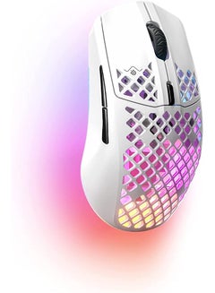 Buy Aerox 3 Wireless Snow 2022 Super Light Gaming Mouse 68G Water Resistant Design 200 Hour Battery Life in Saudi Arabia