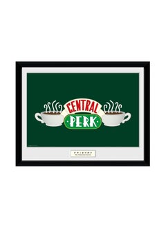 Buy Friends Central Perk Logo Framed Poster Printed 34cm x 44cm Rock Music Wall Art Collector Prints for Bedroom Office Room Decor Gift in UAE