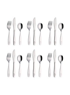 Buy 18 Pcs Stainless Steel Childrens Cutlery Set in UAE