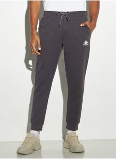 Buy Kappa Logo Embroidered Joggers with Drawstring Closure and Pockets in Saudi Arabia