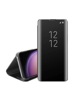 Buy ELMO3EZZ for Oppo Find X3 Pro/Find X3 case, Flip Clear View Translucent Standing Cover,Mirror Plating Full Body 360°Smart Cover Protection for Oppo Find X3 Pro/Find X3-Black in Egypt