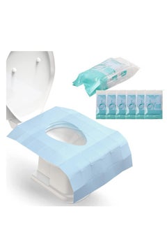 اشتري 50 Pack Toilet Seat Covers Disposable Waterproof 40X60cm في الامارات