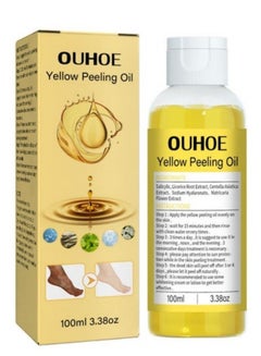 اشتري 100ml Super Strength Yellow Peeling Oil Exfoliating Dark Skin for Body, Yellow Peeling Oil Body Whitening Skins في الامارات