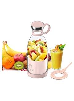 Buy Portable Mini Fast Blender 380ml Juicer Cup with Wireless Charging 4 Blades for Smoothie Milkshake Juice Baby Food in Saudi Arabia