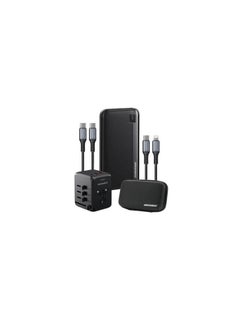 Buy RockRose ROCKROSE RRGT05PD20 PREMIUM TRAVEL KIT PD Quick Charge Universal Charging Suite -Black in Egypt