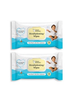 Buy Xtrahydrating™ Wipes Xtrathick™ With Xtra Moisture ; Doctor Tested Best Wipes (Unscented) ; 3.5X Moisture Vs.Ordinary Wipes; 72 Wipes Pack Of 2 144 Pcs ;Best Baby Wipes For Newborns in UAE