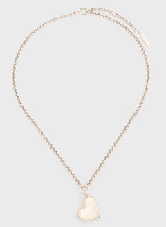 Buy Ionic Plated Carnation Gold Steel Necklace in UAE