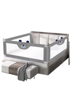 Buy Toddler Bed Rail Guard Extra Tall Kids Bed Guardrail Vertical Lifting Collapsible Baby Safety Bed Rail Guards One Side 150*90cm in Saudi Arabia