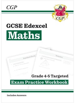 Buy GCSE Maths Edexcel Grade 4-5 Targeted Exam Practice Workbook (includes Answers) in UAE