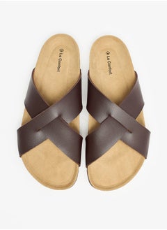 اشتري Men Cross Strap Slip-On Sandals في الامارات