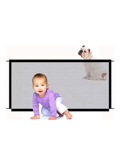 Buy Retractable Baby Gate, Retractable Baby Gate Extra Wide for Stairs, Doorways, Hallways, Deck, Kitchen and Basement 180x72 cm in UAE