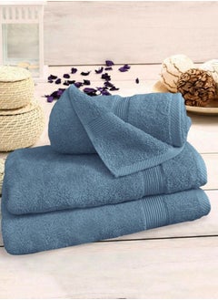 Buy Banotex bath towels set (Luxe) 3 towels, sizes 50X100 cm 300 g+ 70X140 cm 600 g+ 90X150 cm 810 g100% Egyptian cotton product, high-quality and absorbent combed cotton, suitable for all uses in UAE