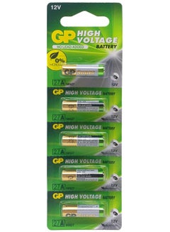 Buy Pack of 5 12V 27A Battery pack  A27 For Gate Garage Security Remote Control in UAE
