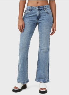 Buy High Waist Bootcut Jeans in UAE