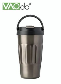 Buy Stainless Steel Thermos Mug Cold and Heat Preservation with Handle Suitable for Home Office Travel Coffee Mug in Saudi Arabia