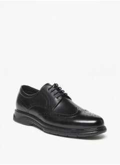 Buy Men'S Perforated Derby Shoes With Lace-Up Closure in UAE