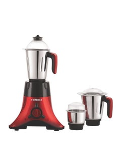 Buy 750 Watt 3 in 1 Mixer Grinder Multi Purpose with Stainless Steel Jar Red in Saudi Arabia