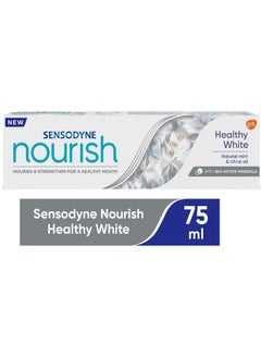 Buy Sensodyne Nourish  Healthy White Toothpaste with Natural Mint and Citrus Oil 75 ml in Saudi Arabia