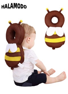 Buy Baby Head Protection Cushion Backpack Wear Little Bee Style Toddler Protective Head Pillow with Adjustable Safety Belt for Walking & Crawling in Saudi Arabia