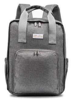 اشتري Little Story Stylish Diaper Travel Backpack with Changing Pad-Grey في السعودية