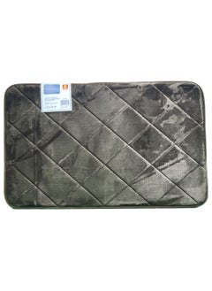 اشتري Gray Gamanterlon High-quality memory foam bath mat, non-slip and super absorbent في السعودية