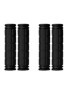 Buy Handlebar Grips, Non-Slip Soft Rubber Cycling Grips, Waterproof for MTB BMX Cycle Road Mountain Bike Cycling Bicycle Black (2 Pairs) in Saudi Arabia