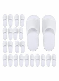 Buy Disposable Spa Slippers, Closed Toe White Slippers Spa Hotel Guest Slippers for Girls Women and Men, 12 Pairs in Saudi Arabia