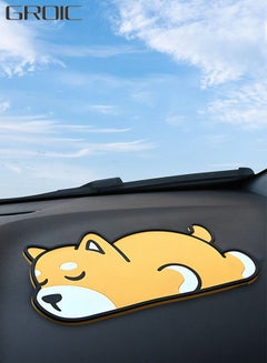 اشتري Car Dashboard Anti-Slip Pad, Cute Cartoon Yellow Puppy Pattern  Multi-Functional Non-Slip Sticky Mat for Cell Phones, Sunglasses, Keys, Coins, Non-Slip Mat في الامارات
