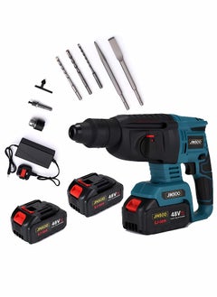 Buy JINSOO 48V brushless industrial high power rechargeable hammer, with lithium battery and charger, with multiple accessories multi-function hammer set in Saudi Arabia