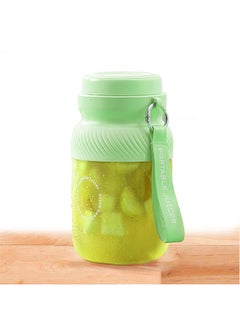 Buy Wireless Portable Personal Blender with Carrying Strap Smoothie Maker Mixer Shakes Juicer Machine for Office Gym Outdoor & Home- green in UAE